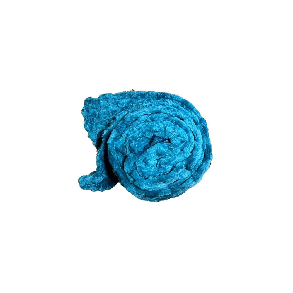 Patură turcoaz Cocolino, 180x220 cm, grosă și cu blăniță, confortabilă și elegantă pentru orice dormitor