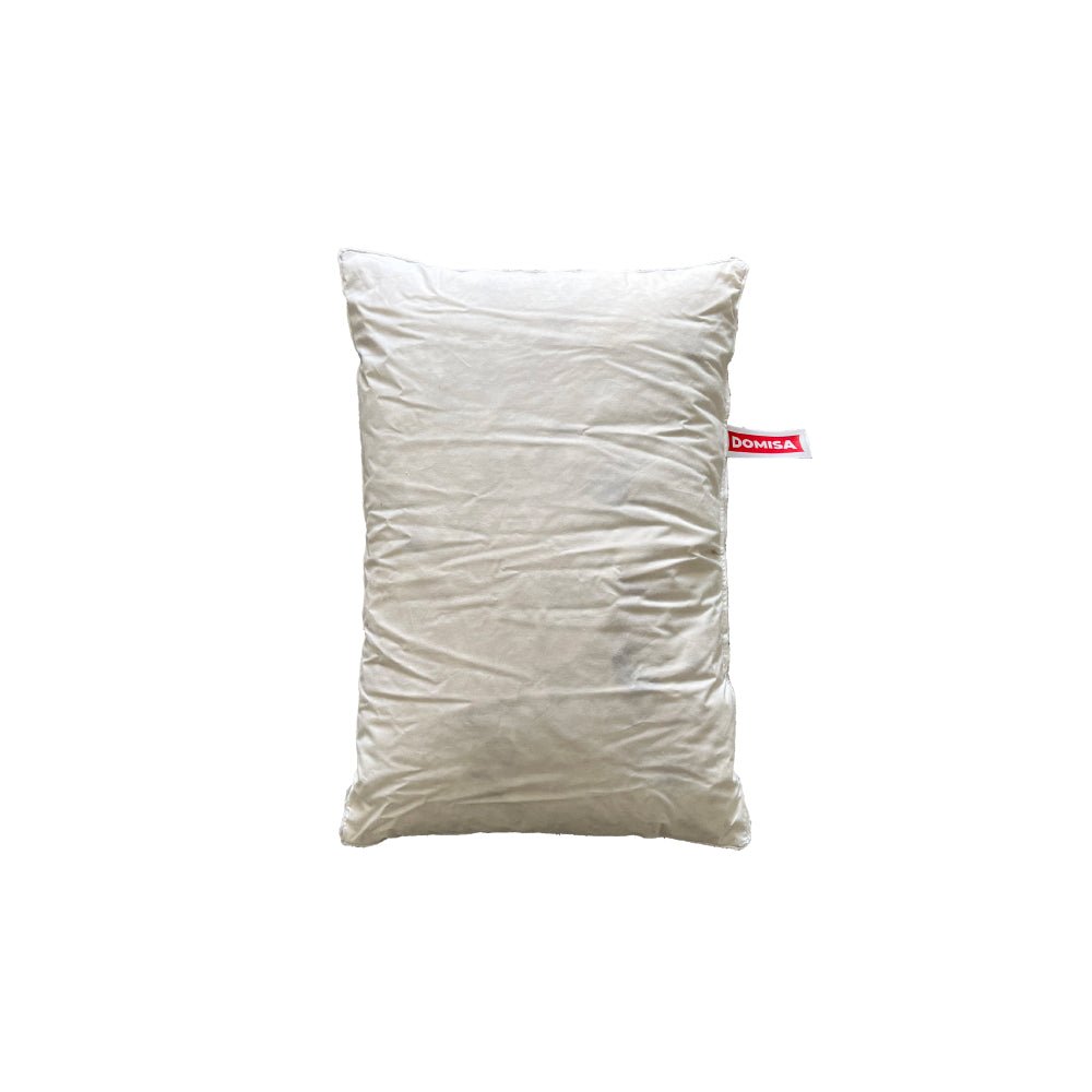 Perna pentru copii 30x45 cm, albă, cu umplutură din puf și pene de gâscă, moale și confortabilă