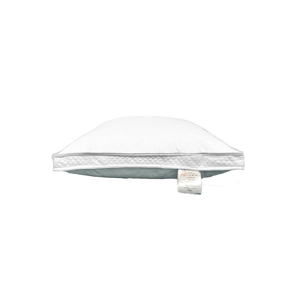 Perna puf gâscă Celeste 50x70 cm, bordură 4 cm, Soft, Medium, Firm sau Ultra Firm, confort premium