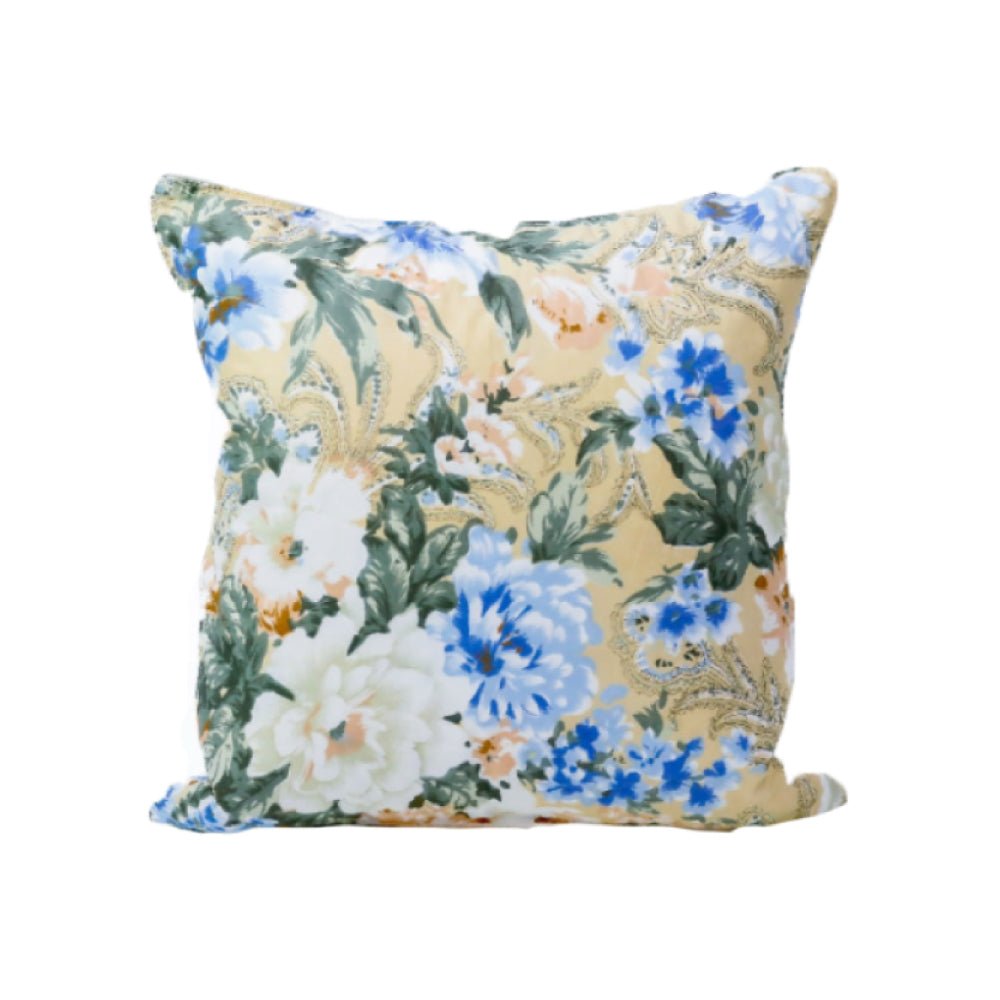 Perna cu imprimeu Romana, 70x70 din puf si pana de gasca - Domisa