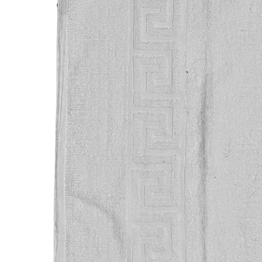 Set 2 Prosoape de Baie Albe, model grecesc, 500 gr/mp - Domisa