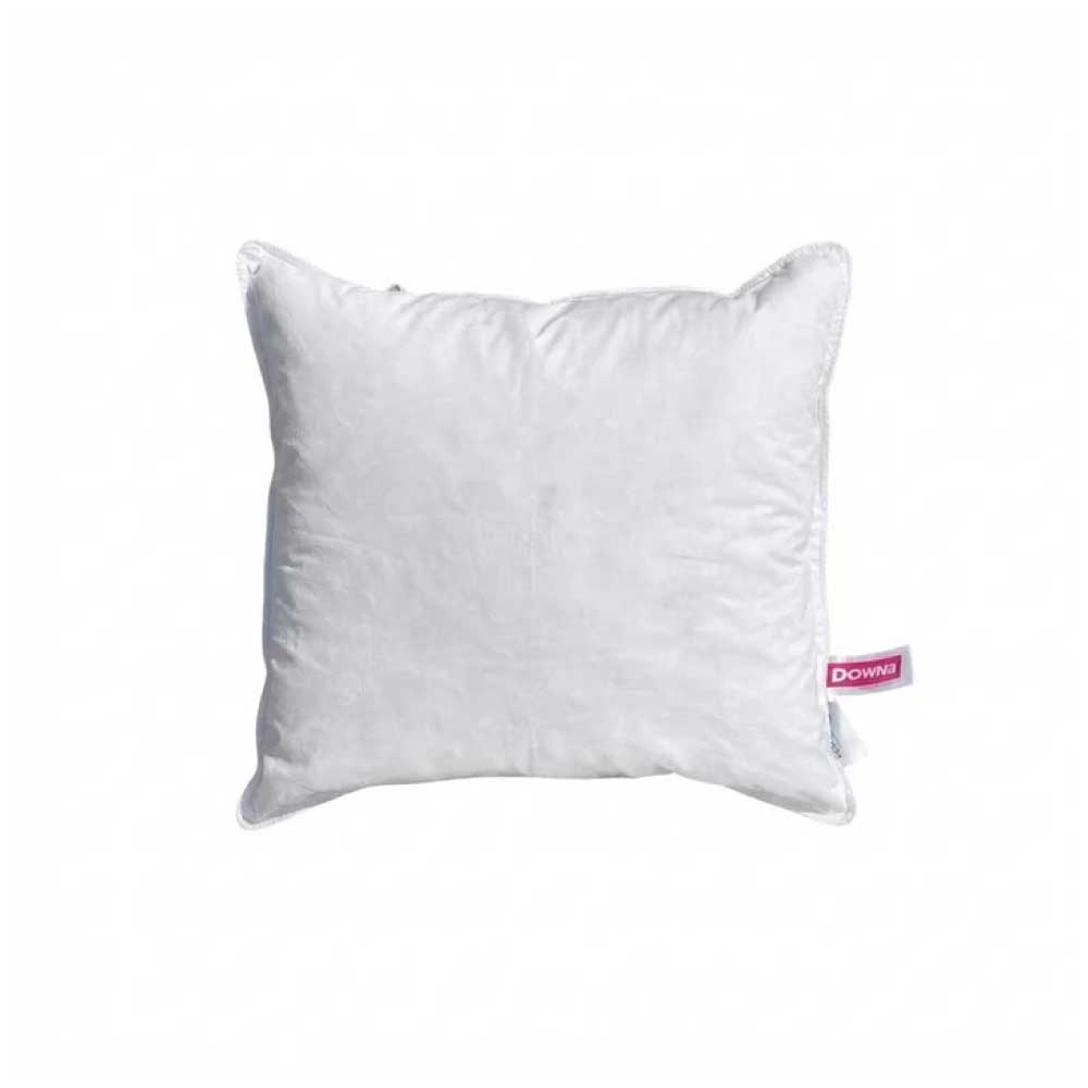 Perna Diara 60x60 cm, albă, cu umplutură naturală din 40% puf și 60% pene de gâscă