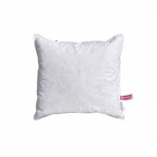 Perna Diara 65x65 cm, albă, cu umplutură naturală din 40% puf și 60% pene de gâscă