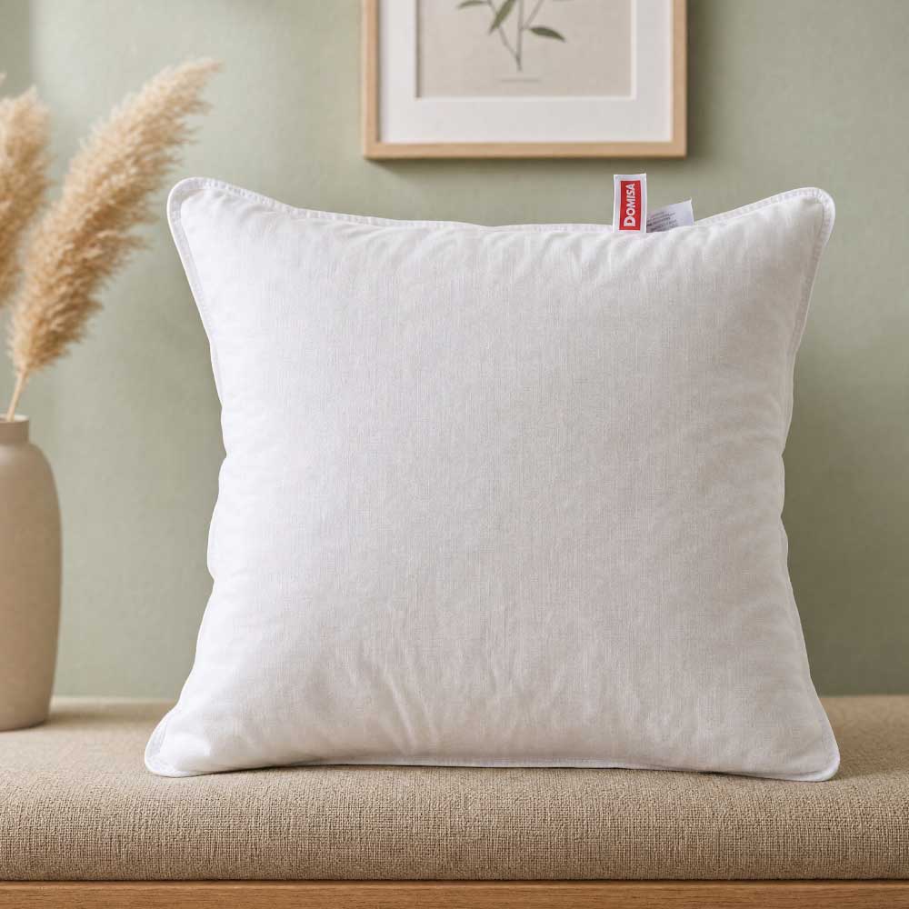 Perna alba din puf si pene de gasca 40x40cm 