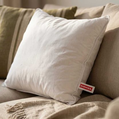 Perna canapea 40x40 naturala din bumbac cu puf gasca Ovia Domisa