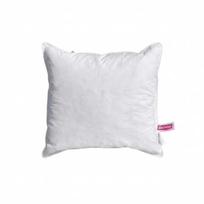 Perna Serene 70x70 cm, albă, cu umplutură premium din 90% puf și 10% pene de gâscă