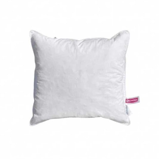 Perna Serene 80x80 cm, albă, cu umplutură premium din 90% puf și 10% pene de gâscă
