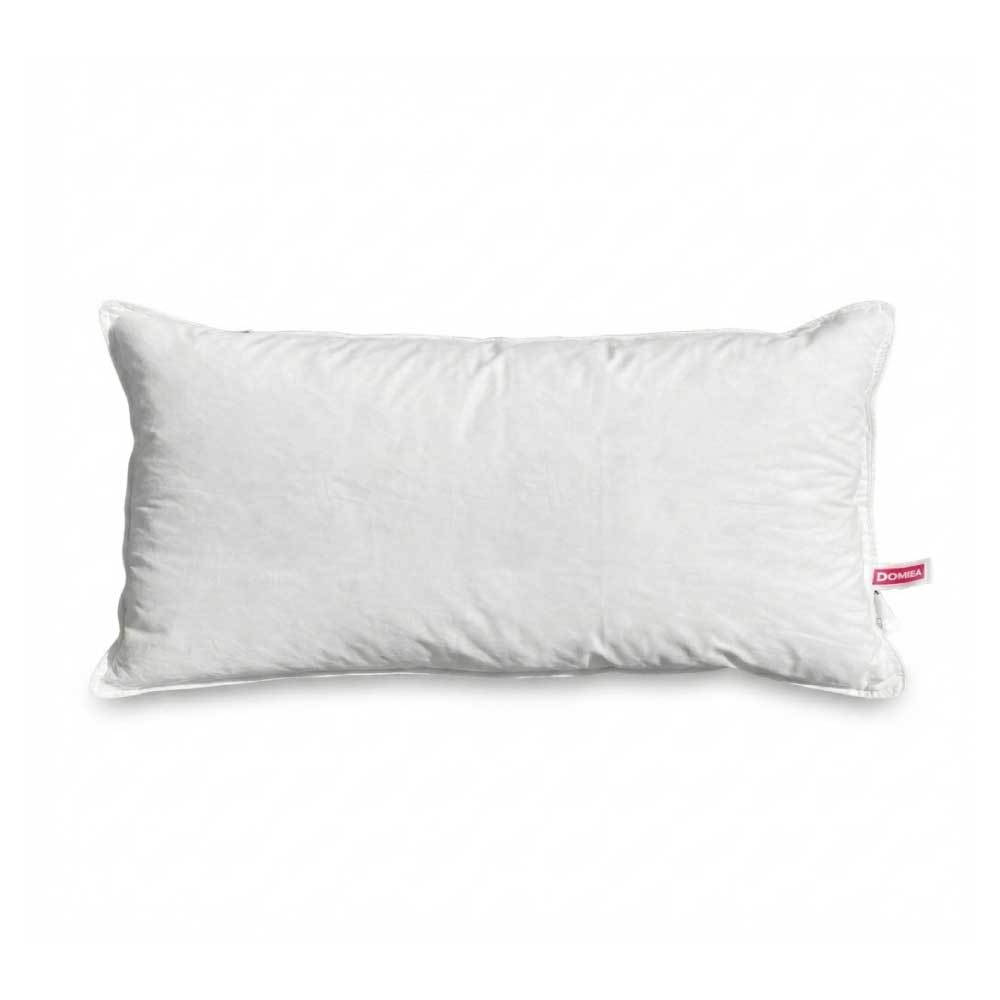 Pernă de dormit lateral 40x100 cm, din puf si pene de gasca, 100% Bumbac Domisa