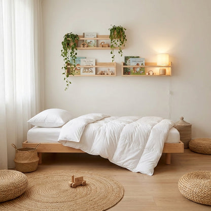 Set Pilota puf gasca copii 100x140 cm si perna copii 30x50 cm Domisa