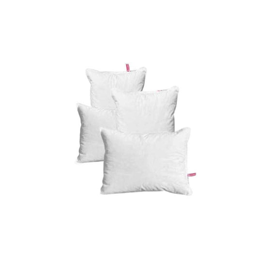 Set 4 perne albe – 2 perne 50x70 cm și 2 perne 70x70 cm, puf și pene de gâscă, moale și confortabil